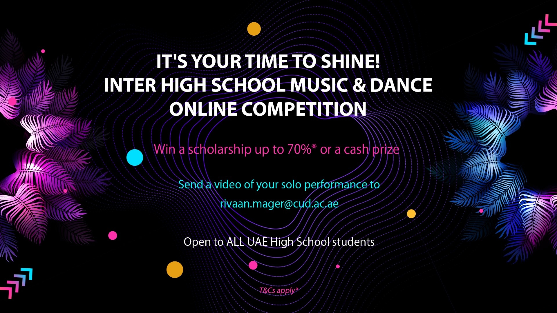 CUD Online Inter High School Music & Dance Competition Canadian